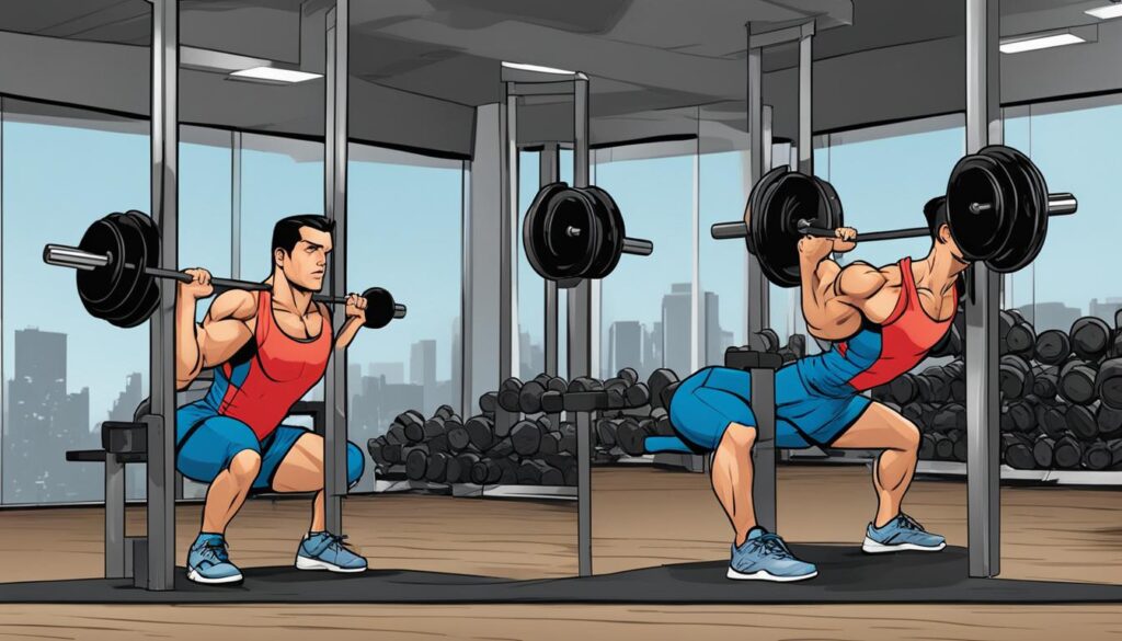 bench-positioning-dumbbell-squats